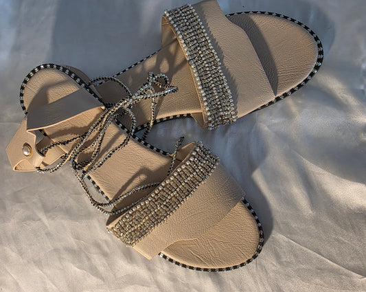 Stylish Rhinestone Sandals