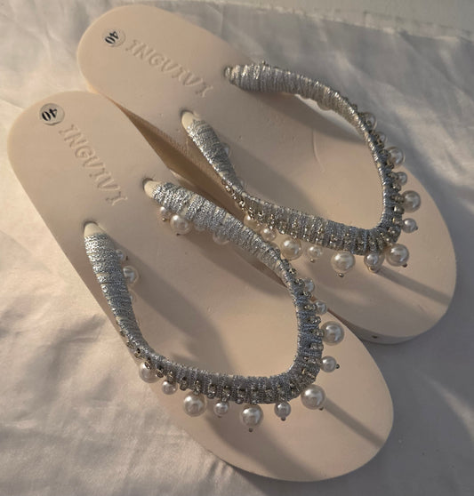Stylish Rhinestone jewelry & White Pearls